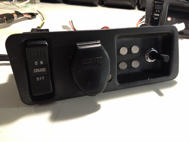 Mounting LEDs  & Selector Switch In Console Tray